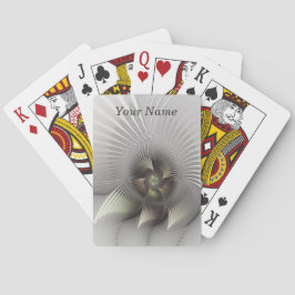 Baralho Nome de Arte Fractal de Forma 3D Moderna