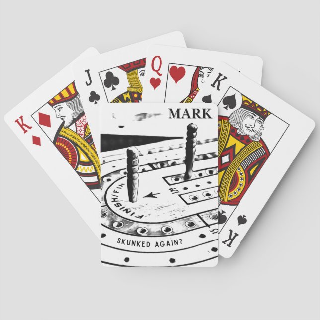 Baralho Nome de Marca Personalizado | Cribbage (Verso)