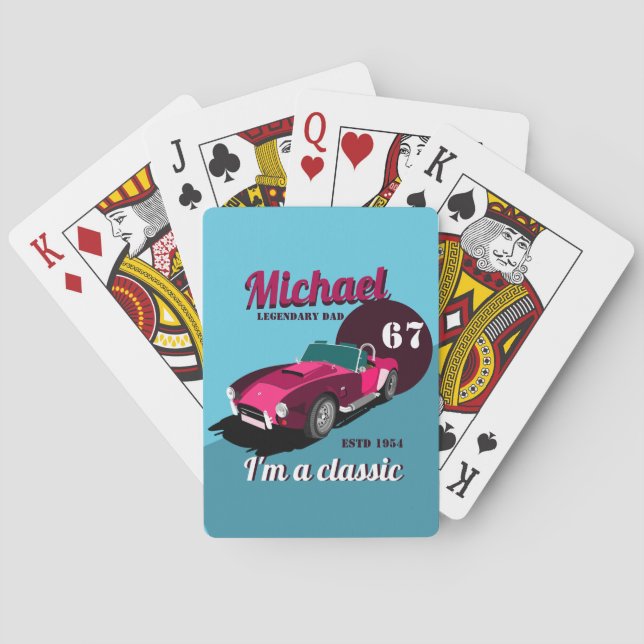 Baralho Nome do pai lendário clássico de legendário de car (Verso)