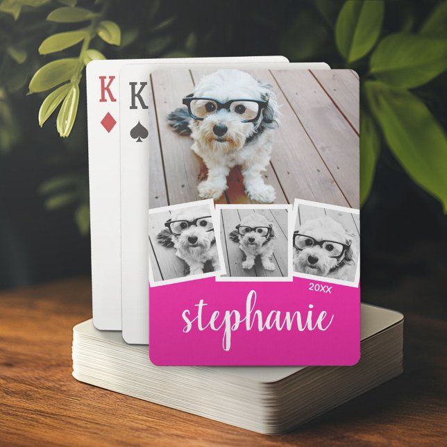 Baralho Nome do Script de Colagem de Fotografias da Tendên (Custom Poker Playing Cards)