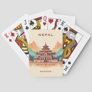 Baralho Nome e texto personalizados no Nepal