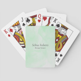 Baralho Nome personalizado aquarela verde