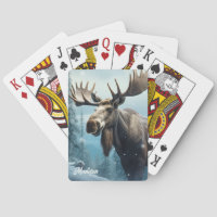 Nome personalizado Winter Moose