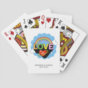Baralho Nomes personalizados / Texto "Amor é Amor"
