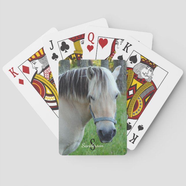 Baralho Norwegian Fjord Horse Playing cards (Verso)
