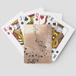 Baralho Notas de Música abstrato