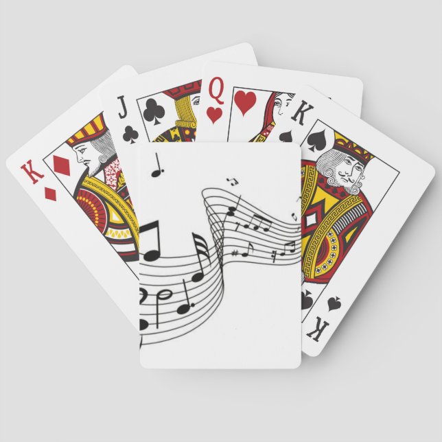 Baralho Notas Musicais em Branco  (Verso)
