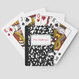 Baralho Notebook Marble Composition Personalizado