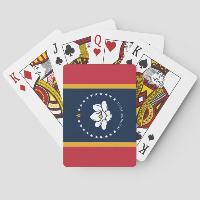 Baralho Nova bandeira do Mississípi (Verso)