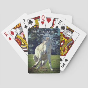 Baralho Nova Floresta Branca Pose Engraçada