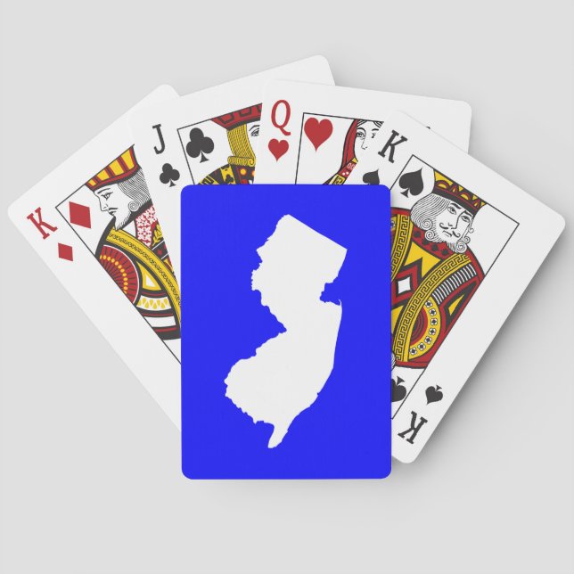 Baralho Nova Jersey Azul e Branco (Verso)