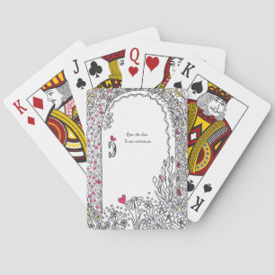 Baralho Novas Começos: Porta de Jardim Floral Caprichosa
