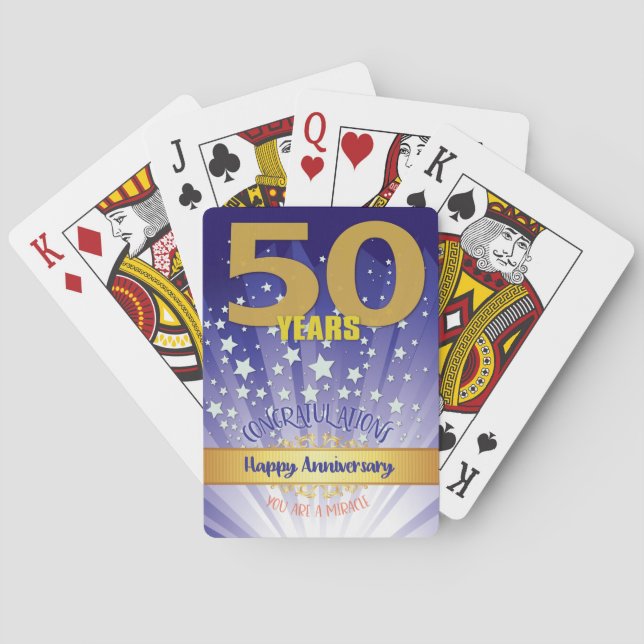 Baralho Numeral de Negrito de Aniversário de Recuperação d (Verso)