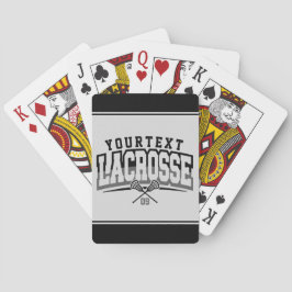 Baralho Número da Equipe do NOME ADD do Jogador de Lacross