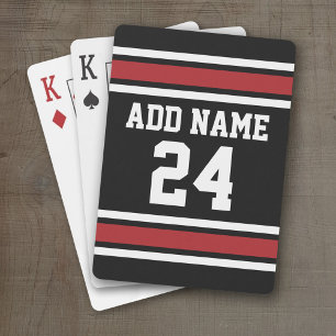 Baralho Número de Nome Personalizado de Jersey do Black a
