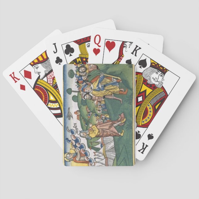 Baralho Números 1 1-20 Preparação da viagem de Moun (Verso)