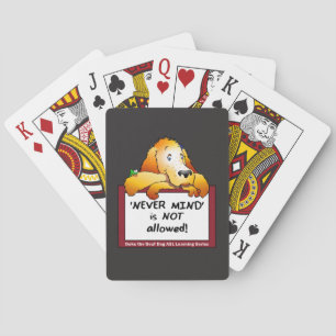 Baralho Nunca se importar em jogar cartas