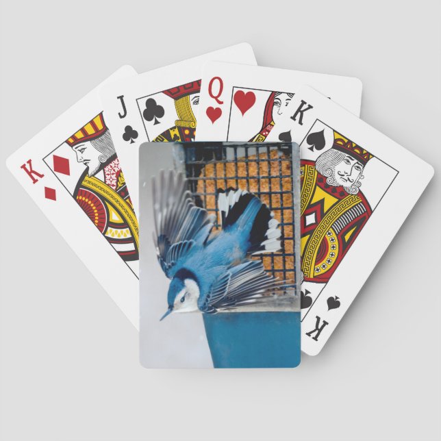 Baralho Nuthatch Branca em Neve - Foto original (Verso)