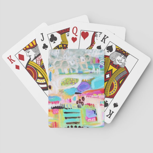 Baralho Nuvens abstrato (Verso)