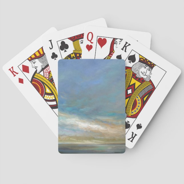 Baralho Nuvens costeiras com oceano (Verso)