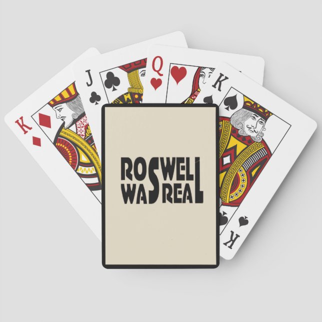 Baralho O acidente de Roswell com a nave espacial alieníge (Verso)