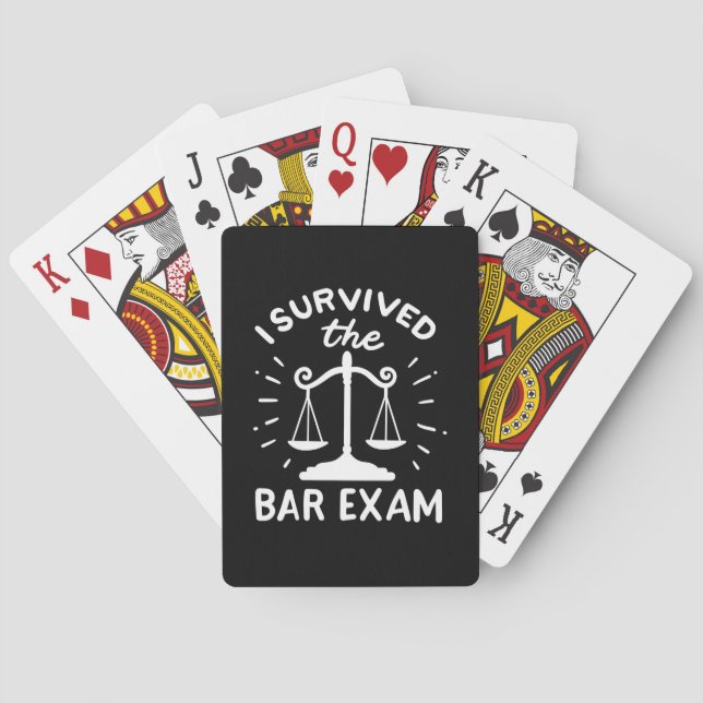 Baralho O Advogado Sobreviveu Ao Exame De Bar (Verso)