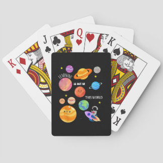 Baralho O Aprendizado Está Fora Desta Ciência Espacial Mun