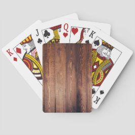 Baralho O aspecto da madeira real