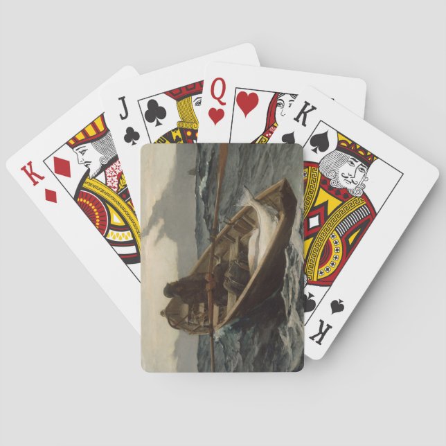 Baralho O aviso de voo (por Winslow Homer) (Verso)