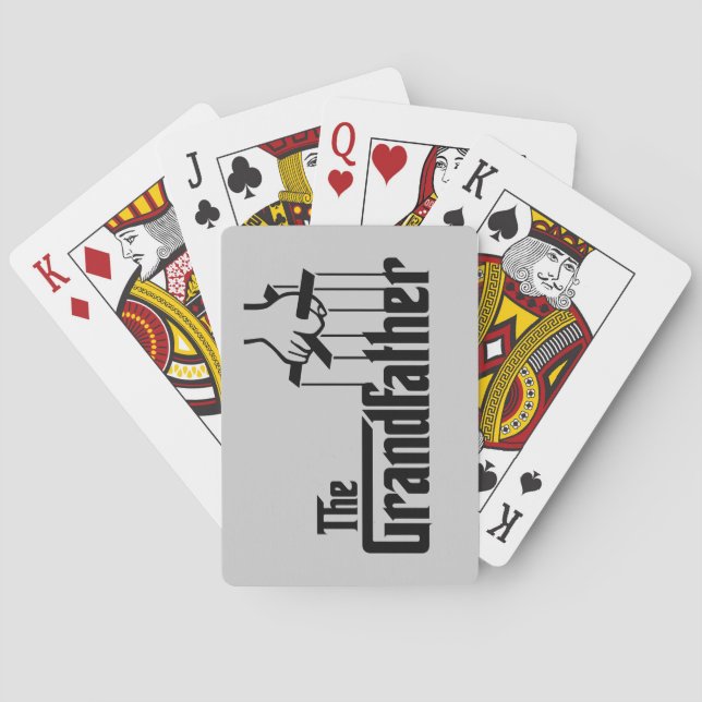 Baralho O Avô Jogando Cartões (Verso)