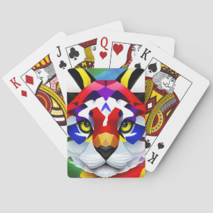 Baralho O Cat White Poker de Alexander jogando cartas