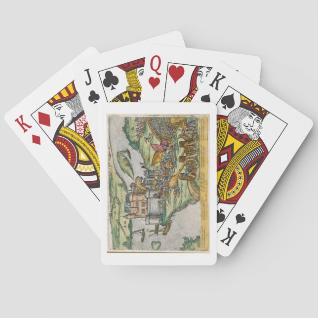 Baralho O cerco de Louvain e o heroísmo de Harman Reu (Verso)