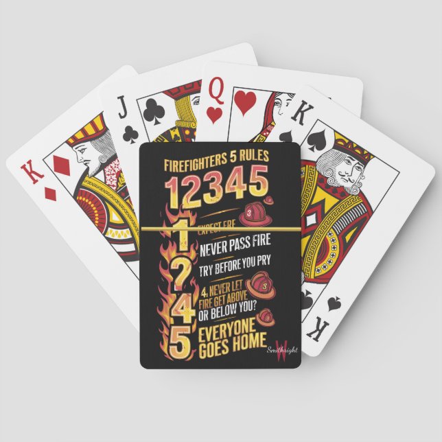 Baralho O Código dos Bombeiros Negros (Verso)