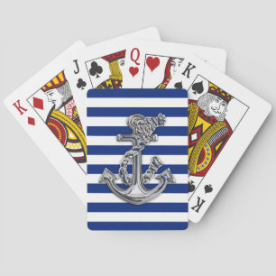 Baralho O cromo gosta da âncora da corda na decoração
