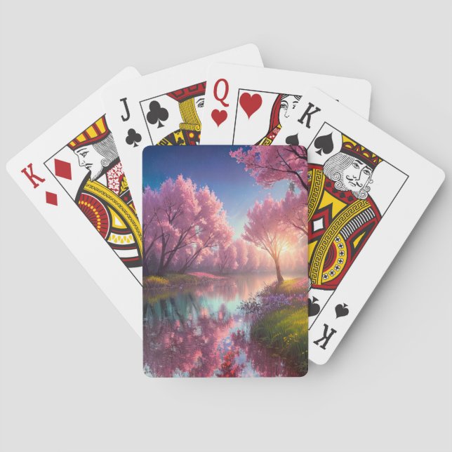 Baralho O Desmoronamento de Sunset no Rio Pacífico (Verso)