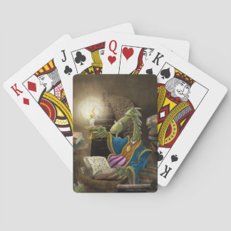 Baralho o dragão jogando cartas