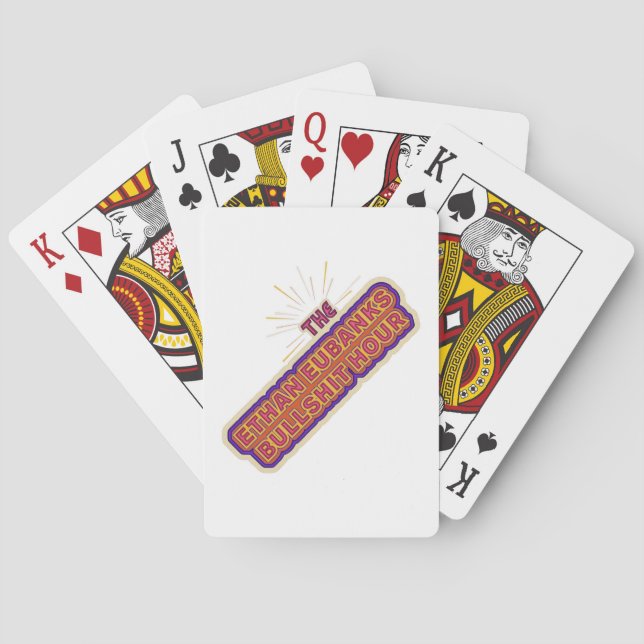 Baralho O Ethan Eubanks Hour Oficial Jogando Cartões! (Verso)