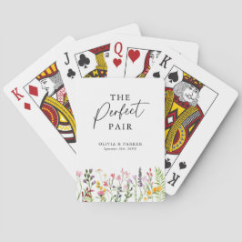 Baralho O Favor Perfeito Do Casamento De Flor Selvagem