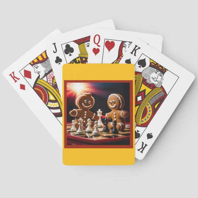 Baralho O Homem De Pão De Gengibre Joga Xadrez Com Sua Irm (Verso)