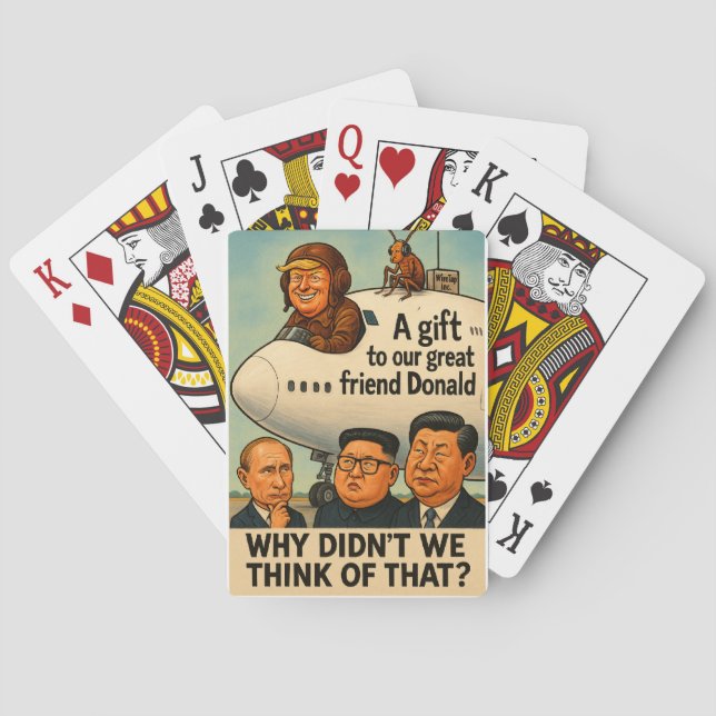 Baralho O novo avião de Trump do Qatar (Verso)
