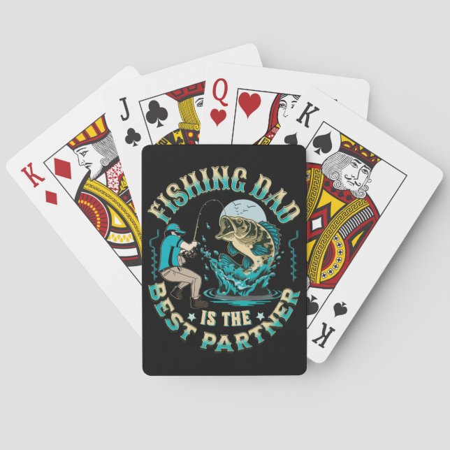 Baralho O Pai De Pesca É O Melhor Parceiro (Verso)