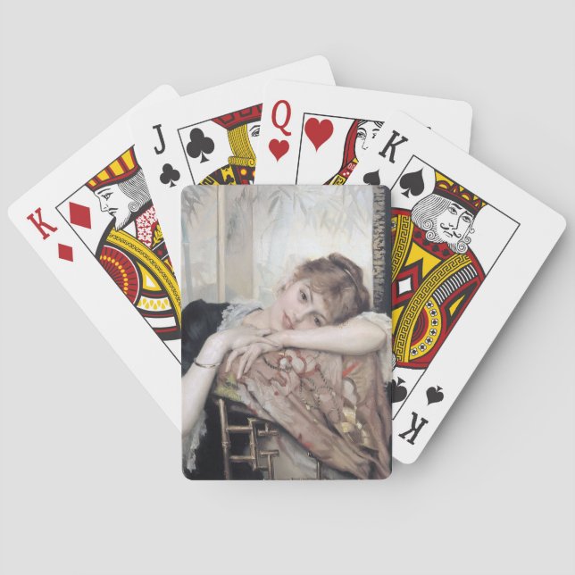 Baralho O Parisienne por Albert EdelEF 1883 (Verso)