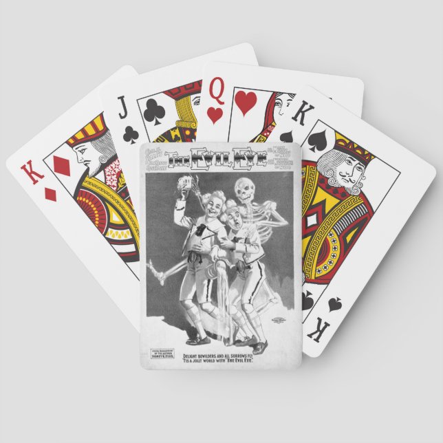 Baralho O Poster de Teatro de Vintage Mau (Verso)