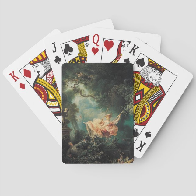 Baralho O SWING, verde rosa (Verso)