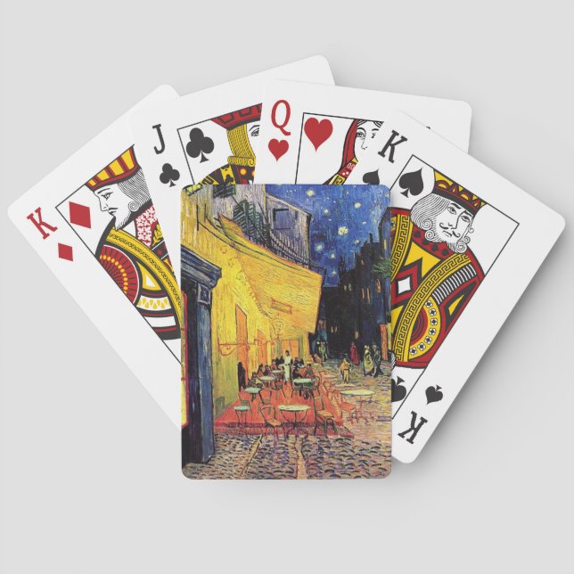 Baralho O terraço de café no local do fórum, Arles, em (Verso)