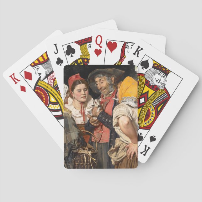 Baralho O tesouro do velho (o gato) (de Karl Gussow) (Verso)