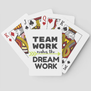 Baralho O trabalho da equipe faz o trabalho ideal