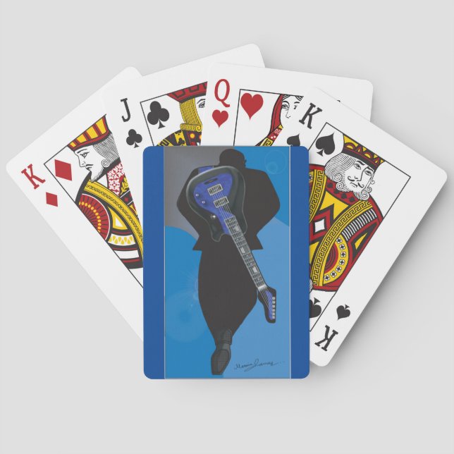 Baralho O Trio Collection-Guitar Man 1-Deck of Cards (Verso)