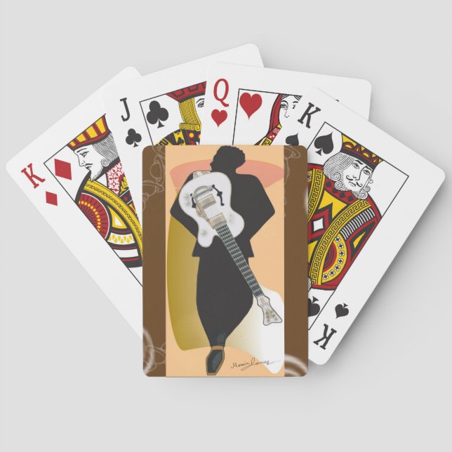Baralho O Trio Collection-Guitar Man 2-Deck of Cards (Verso)