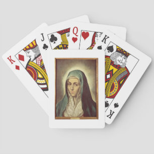 Baralho O Virgin que lamenta (óleo em canvas)